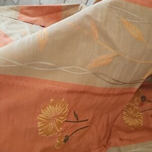 3 YARDS OF EBROIDERD SILK BLEND FABRIC